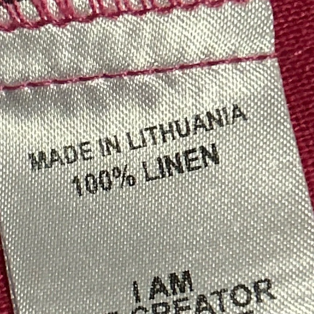 FLAX Pink Sleeveless Ruffle Hem Linen Midi Dress P (4/6) - Picture 9 of 13